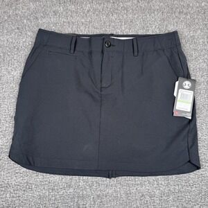 Under Armour Skirt Womens 8 Black Golf Skort HeatGear Lightweight Athletic NWT